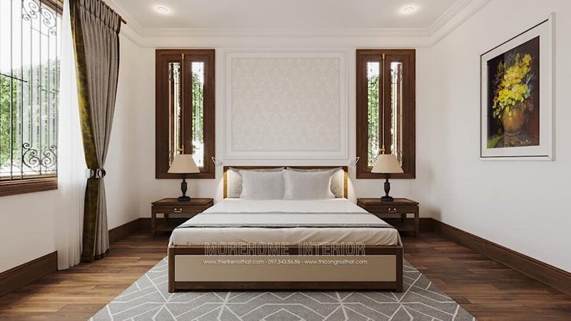 Mẫu giường ngủ hiện đại gỗ tự nhiên sang trọng mà tinh tế